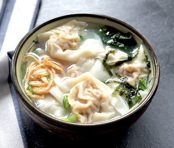 4. Potage aux raviolis chinois